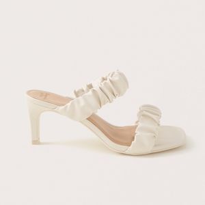 Abercrombie Scrunchie Heel Sandals